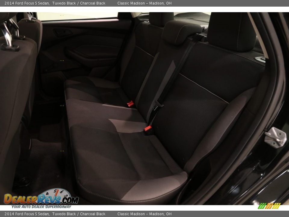 2014 Ford Focus S Sedan Tuxedo Black / Charcoal Black Photo #15