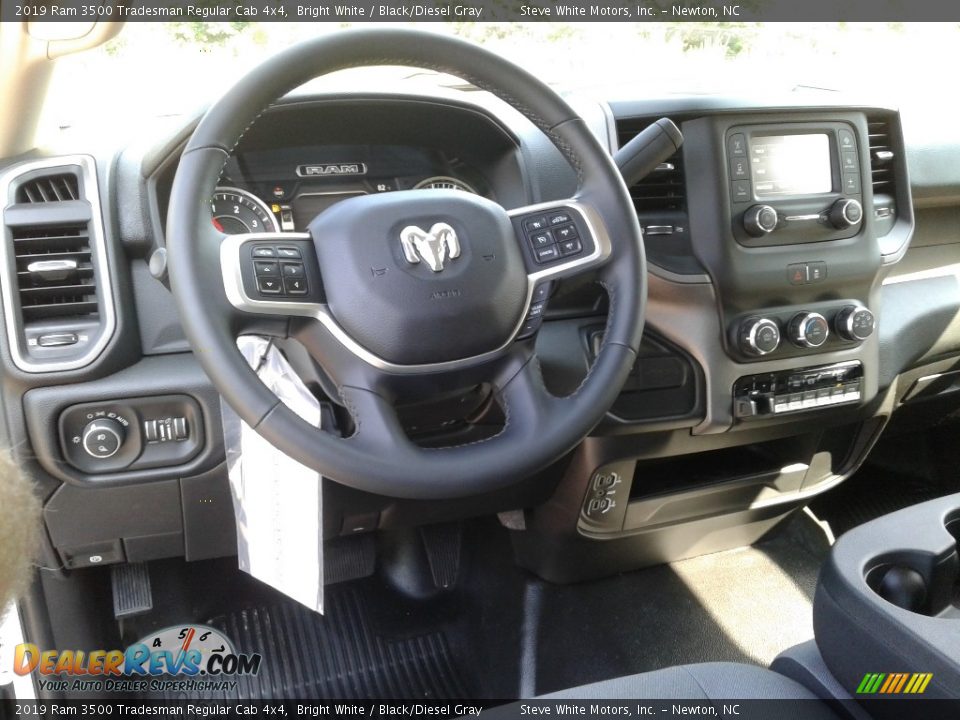 2019 Ram 3500 Tradesman Regular Cab 4x4 Bright White / Black/Diesel Gray Photo #24