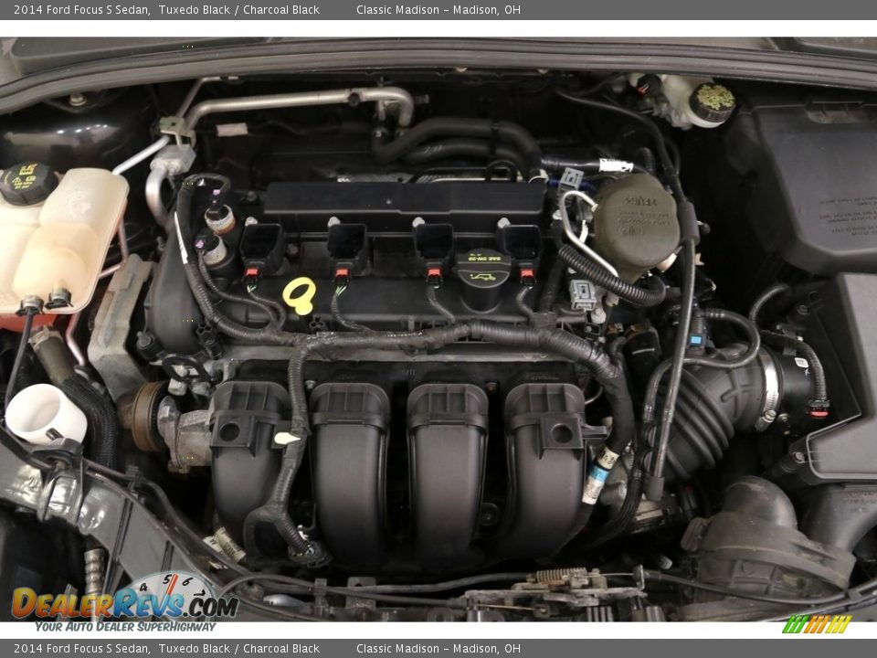 2014 Ford Focus S Sedan Tuxedo Black / Charcoal Black Photo #17