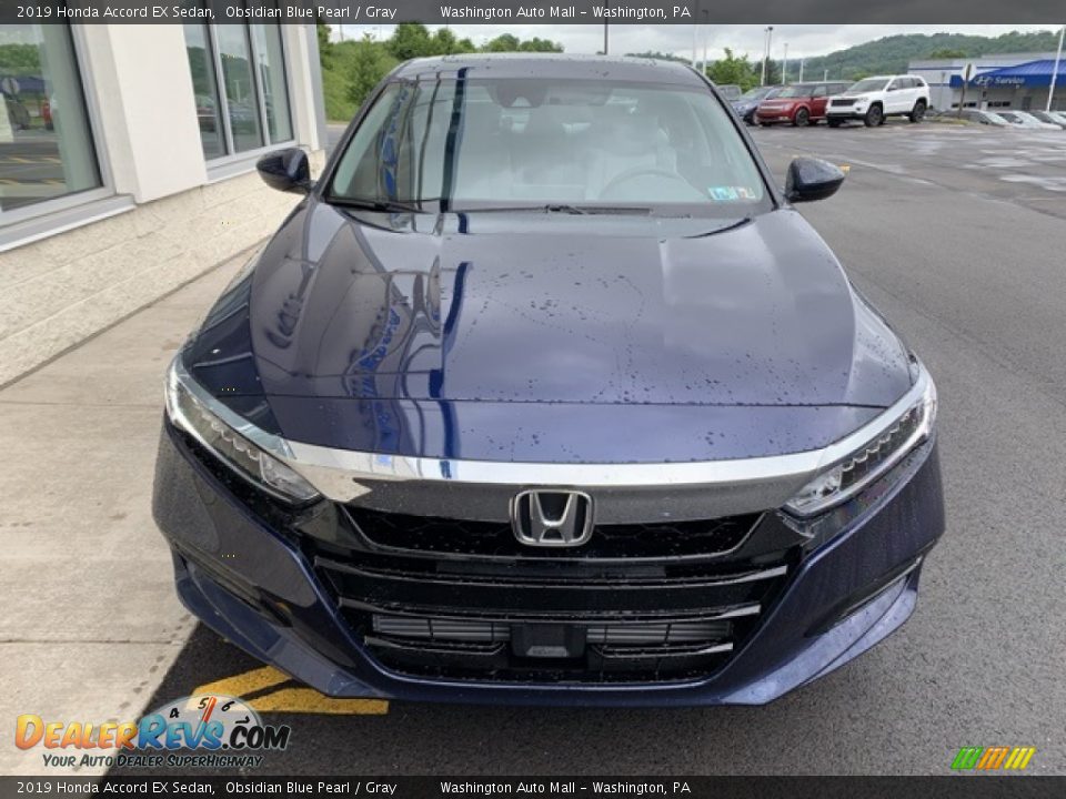 2019 Honda Accord EX Sedan Obsidian Blue Pearl / Gray Photo #3