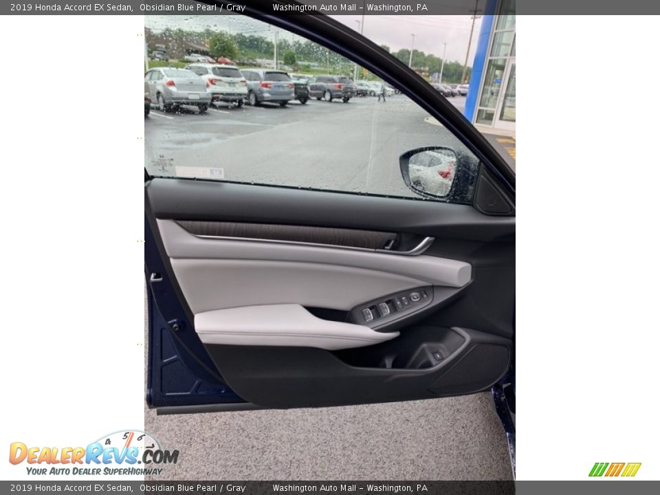 2019 Honda Accord EX Sedan Obsidian Blue Pearl / Gray Photo #10