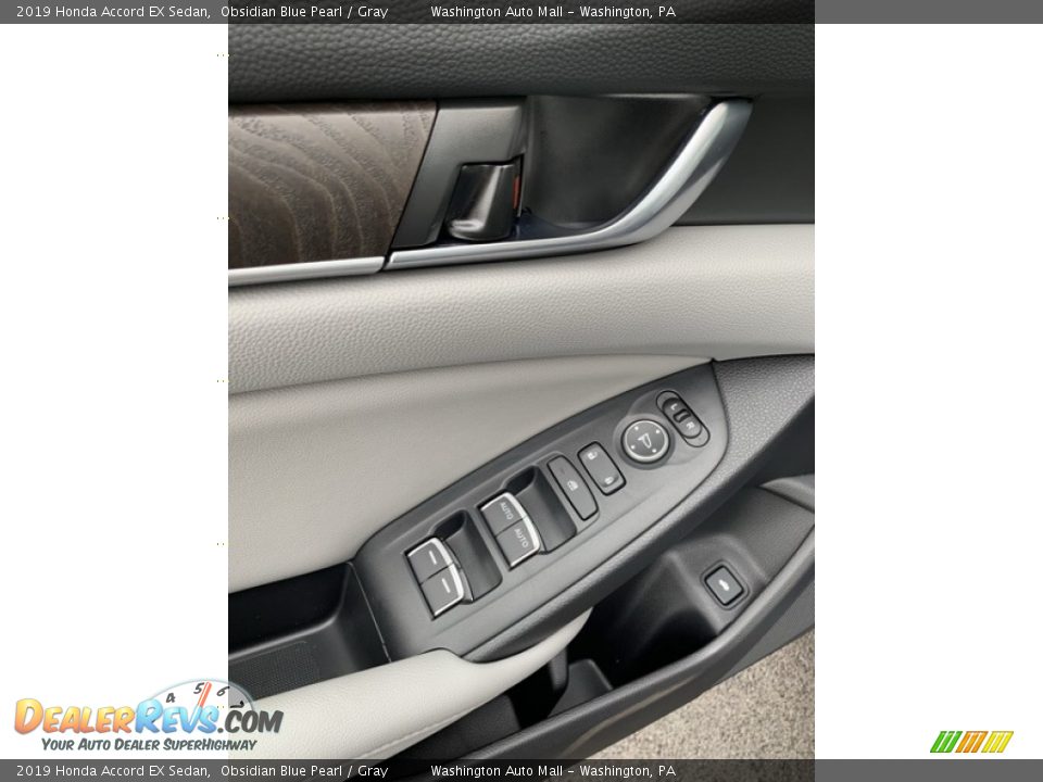 2019 Honda Accord EX Sedan Obsidian Blue Pearl / Gray Photo #11