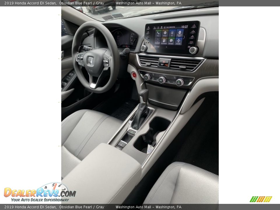 2019 Honda Accord EX Sedan Obsidian Blue Pearl / Gray Photo #27