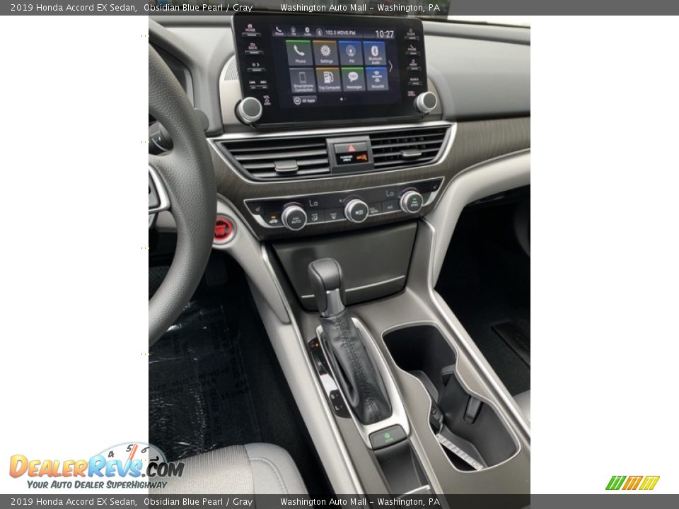 2019 Honda Accord EX Sedan Obsidian Blue Pearl / Gray Photo #30