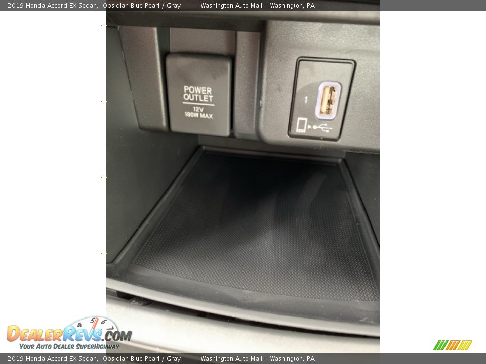 2019 Honda Accord EX Sedan Obsidian Blue Pearl / Gray Photo #35