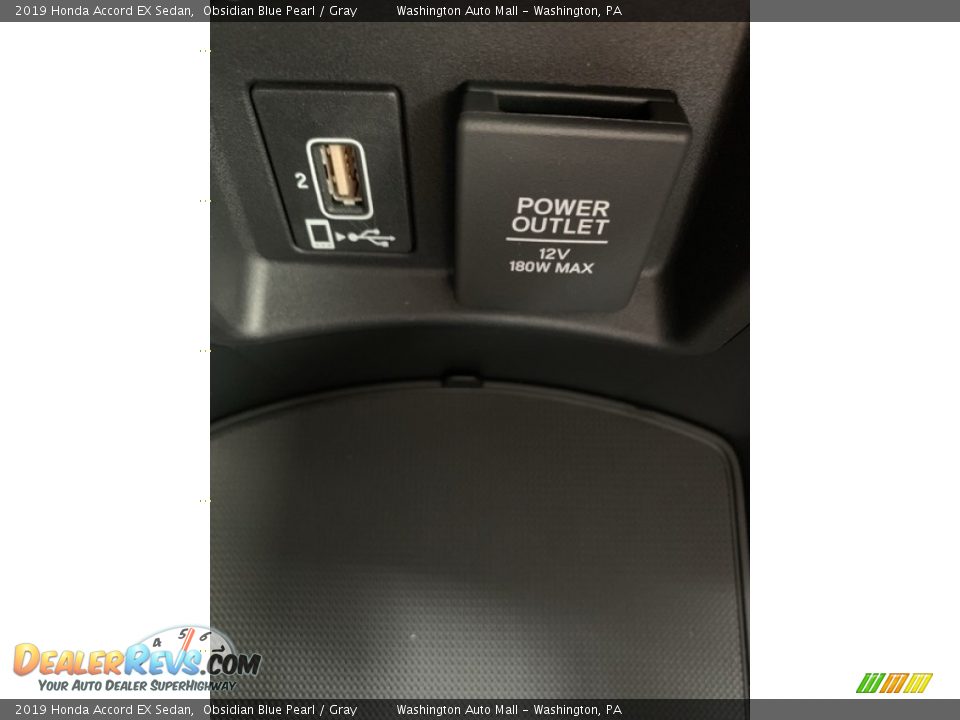 2019 Honda Accord EX Sedan Obsidian Blue Pearl / Gray Photo #36