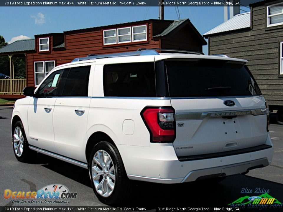 2019 Ford Expedition Platinum Max 4x4 White Platinum Metallic Tri-Coat / Ebony Photo #3