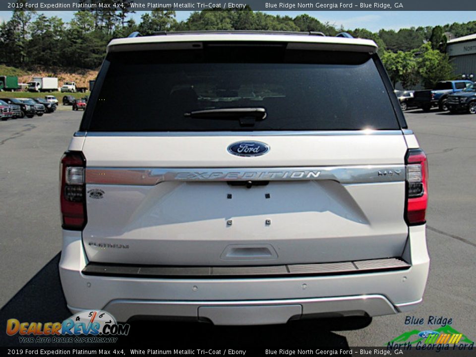 2019 Ford Expedition Platinum Max 4x4 White Platinum Metallic Tri-Coat / Ebony Photo #4