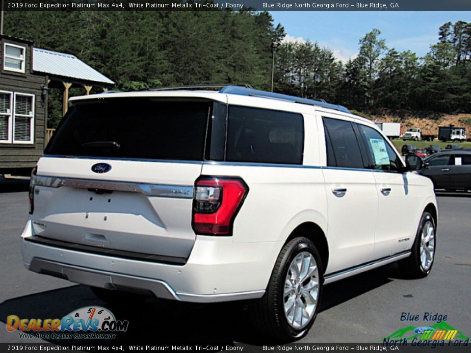 2019 Ford Expedition Platinum Max 4x4 White Platinum Metallic Tri-Coat / Ebony Photo #5