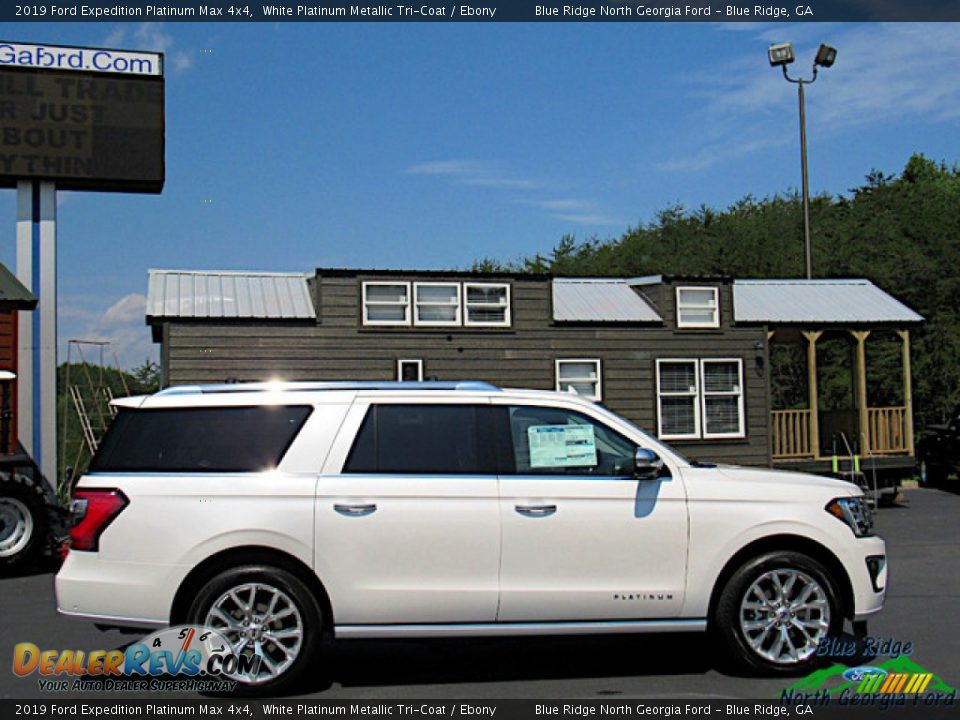 2019 Ford Expedition Platinum Max 4x4 White Platinum Metallic Tri-Coat / Ebony Photo #6