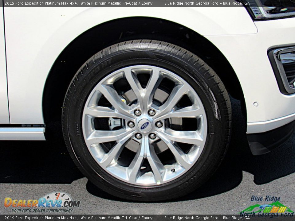 2019 Ford Expedition Platinum Max 4x4 White Platinum Metallic Tri-Coat / Ebony Photo #9