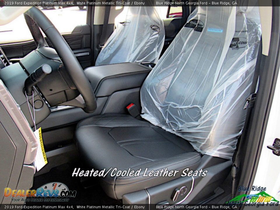 2019 Ford Expedition Platinum Max 4x4 White Platinum Metallic Tri-Coat / Ebony Photo #10