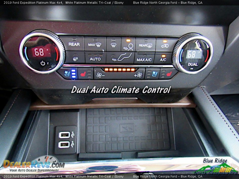 2019 Ford Expedition Platinum Max 4x4 White Platinum Metallic Tri-Coat / Ebony Photo #24