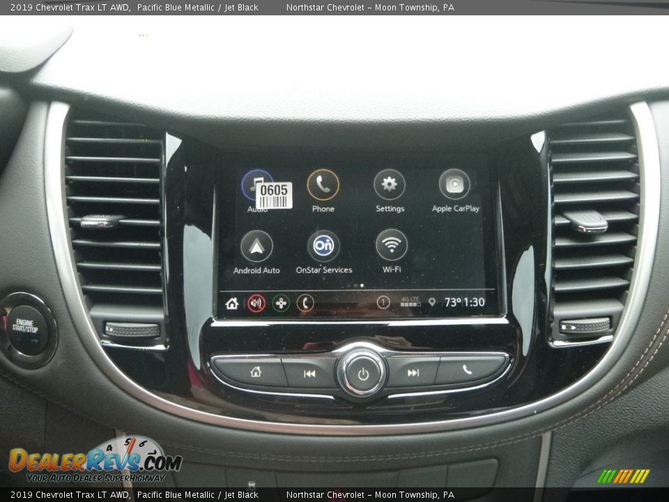 2019 Chevrolet Trax LT AWD Pacific Blue Metallic / Jet Black Photo #17