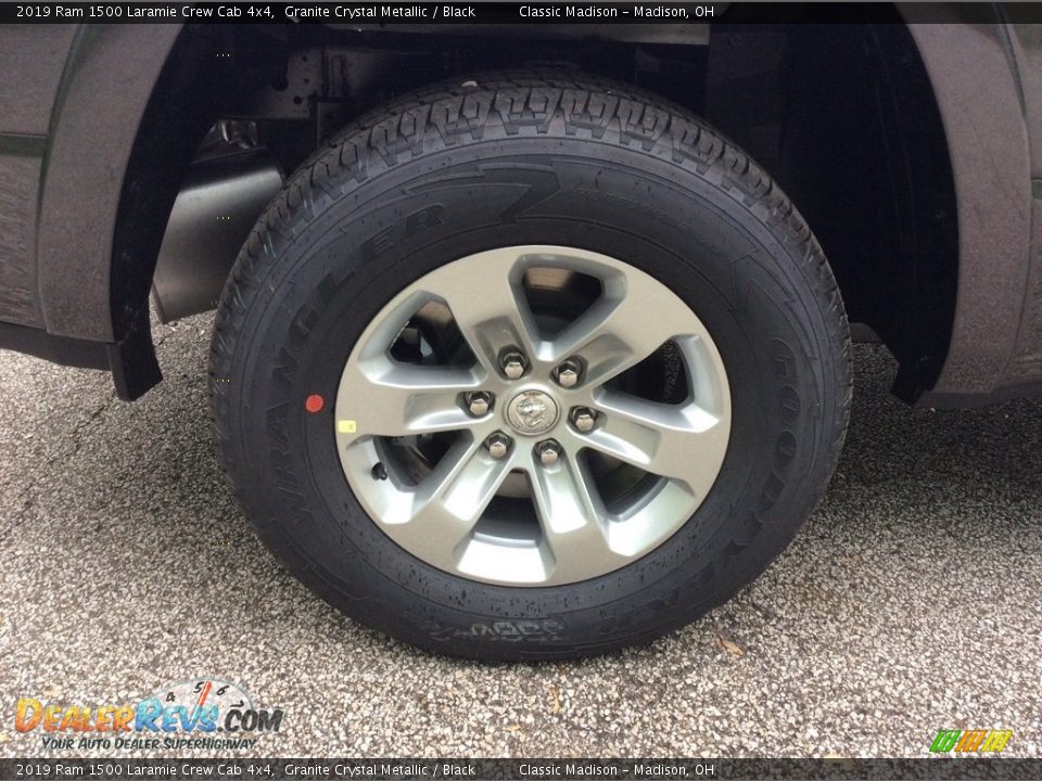2019 Ram 1500 Laramie Crew Cab 4x4 Granite Crystal Metallic / Black Photo #7