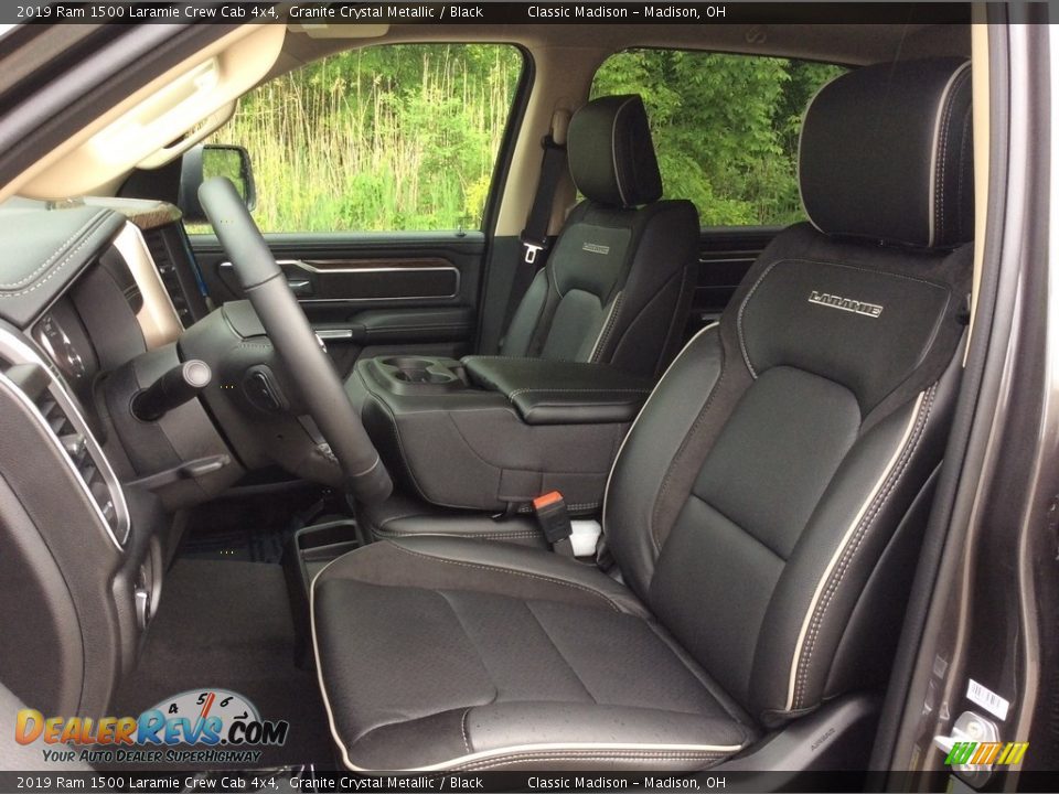 2019 Ram 1500 Laramie Crew Cab 4x4 Granite Crystal Metallic / Black Photo #10