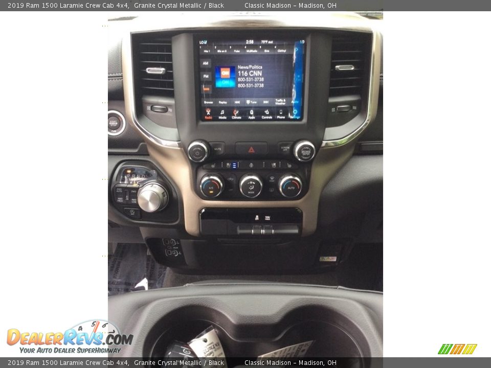 2019 Ram 1500 Laramie Crew Cab 4x4 Granite Crystal Metallic / Black Photo #13
