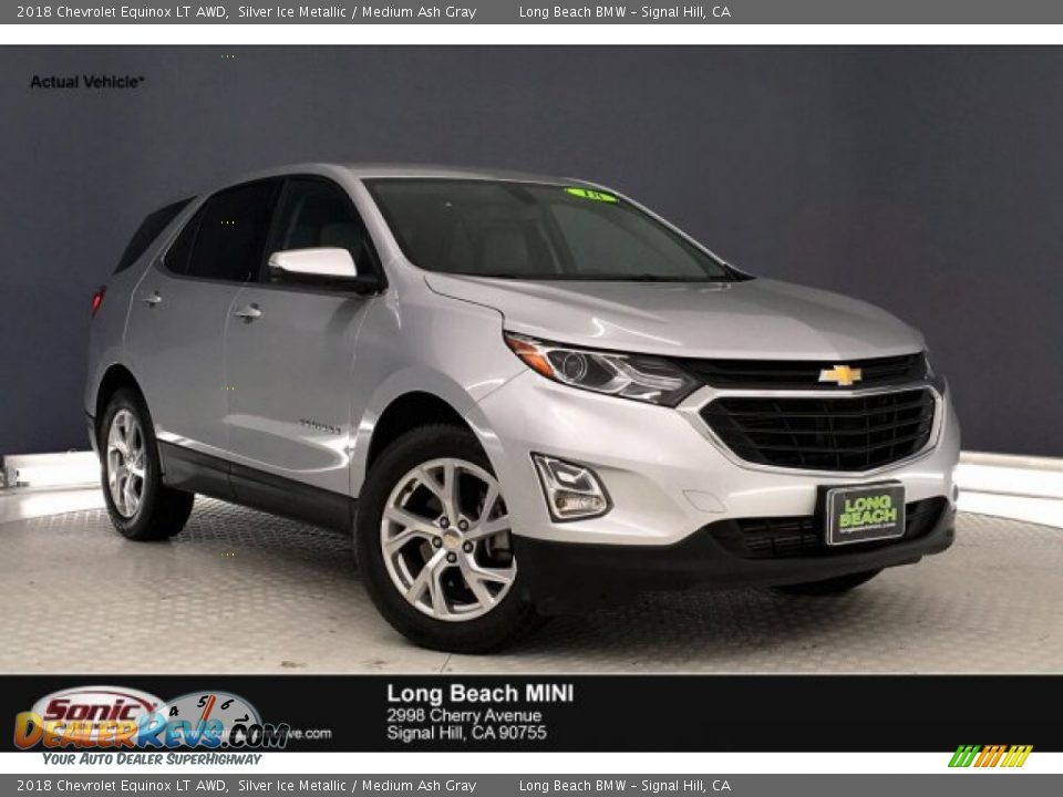 2018 Chevrolet Equinox LT AWD Silver Ice Metallic / Medium Ash Gray Photo #1