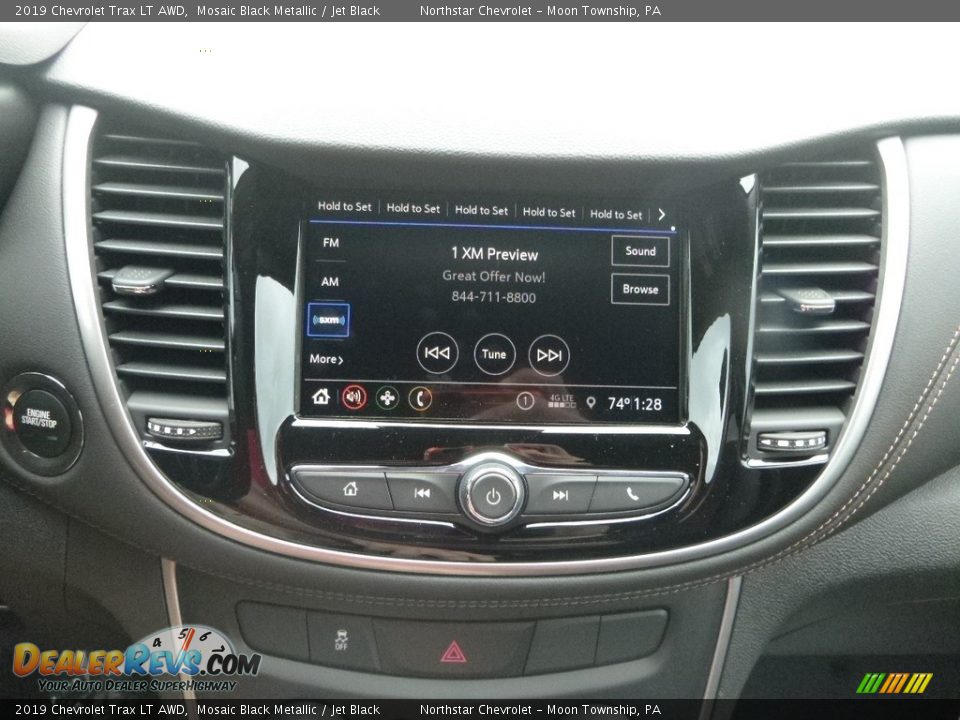 2019 Chevrolet Trax LT AWD Mosaic Black Metallic / Jet Black Photo #17