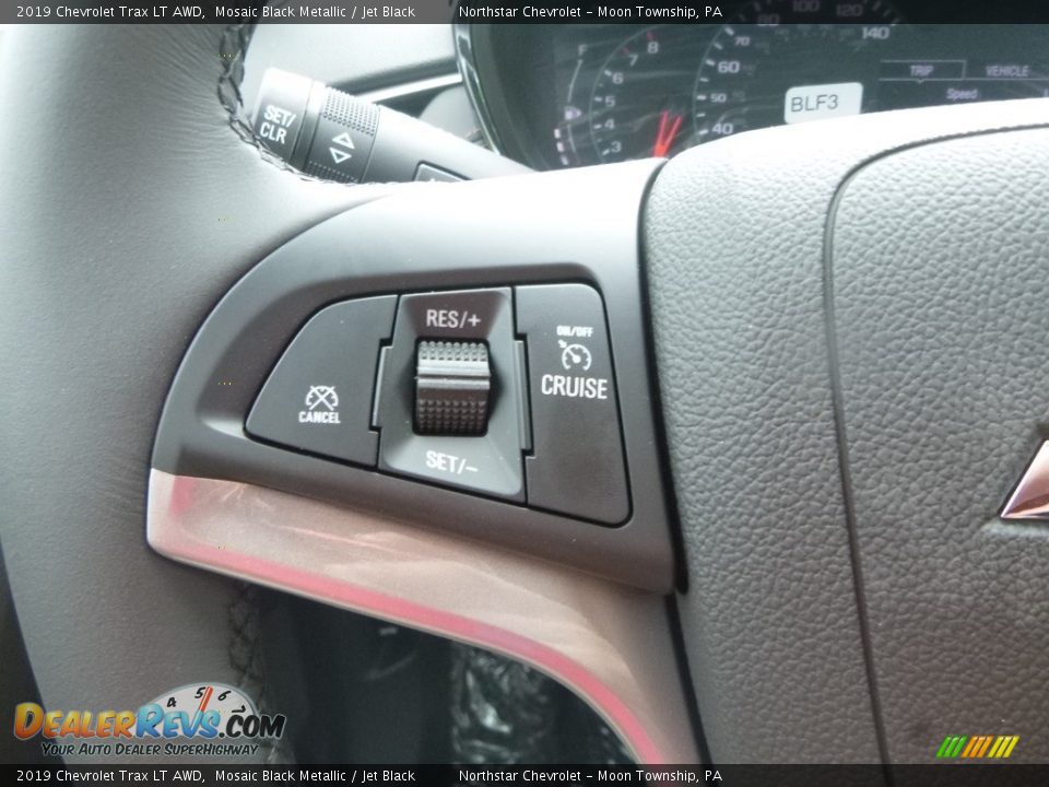 2019 Chevrolet Trax LT AWD Mosaic Black Metallic / Jet Black Photo #20