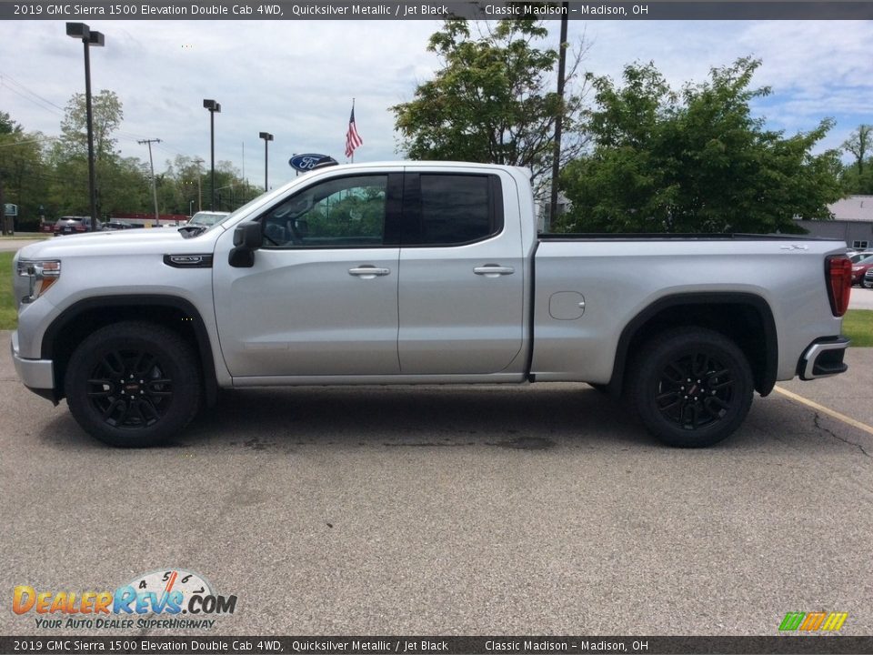 2019 GMC Sierra 1500 Elevation Double Cab 4WD Quicksilver Metallic / Jet Black Photo #4