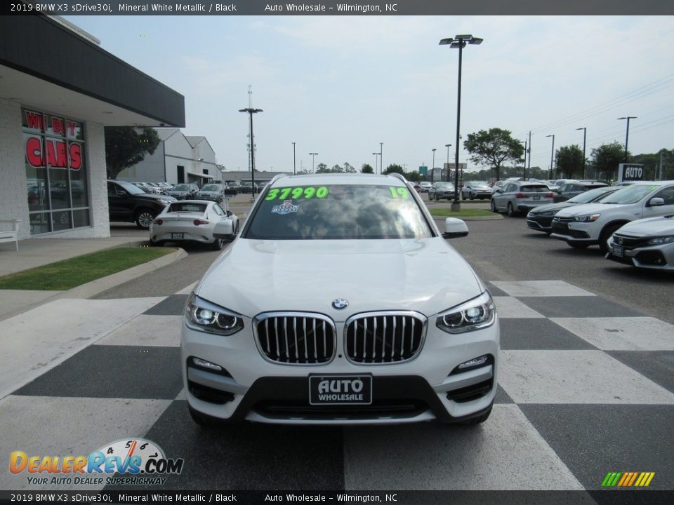 2019 BMW X3 sDrive30i Mineral White Metallic / Black Photo #2