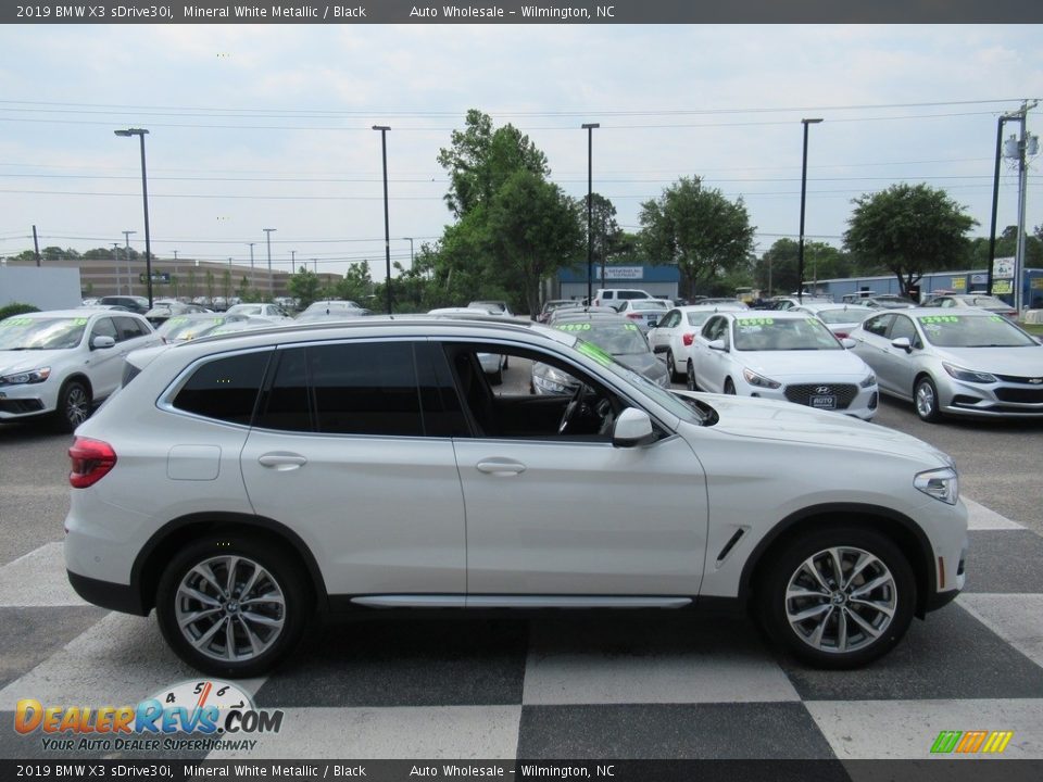 2019 BMW X3 sDrive30i Mineral White Metallic / Black Photo #3