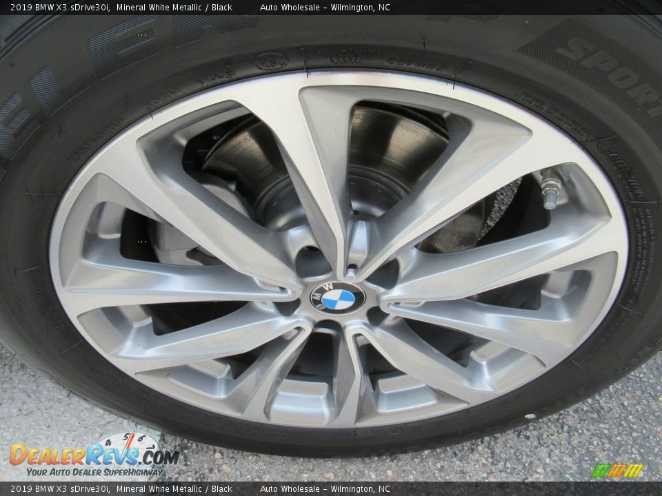 2019 BMW X3 sDrive30i Mineral White Metallic / Black Photo #7