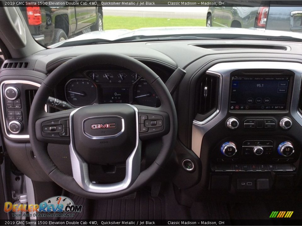 2019 GMC Sierra 1500 Elevation Double Cab 4WD Quicksilver Metallic / Jet Black Photo #12