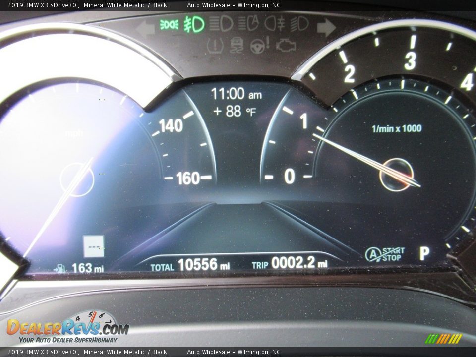 2019 BMW X3 sDrive30i Mineral White Metallic / Black Photo #15