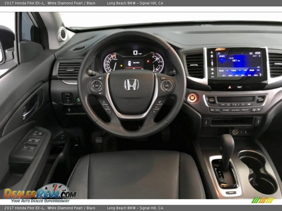 2017 Honda Pilot EX-L White Diamond Pearl / Black Photo #4