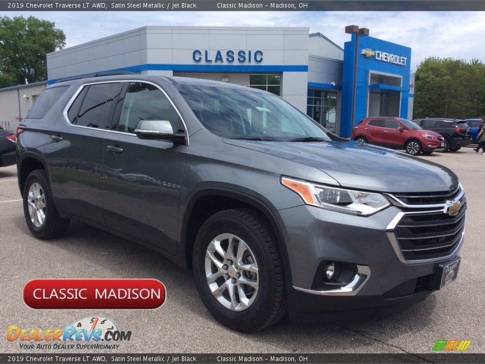 2019 Chevrolet Traverse LT AWD Satin Steel Metallic / Jet Black Photo #1