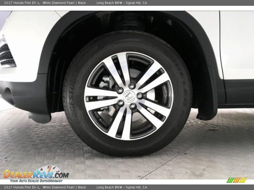 2017 Honda Pilot EX-L White Diamond Pearl / Black Photo #8