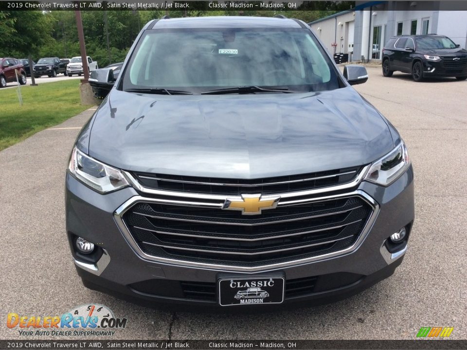 2019 Chevrolet Traverse LT AWD Satin Steel Metallic / Jet Black Photo #2