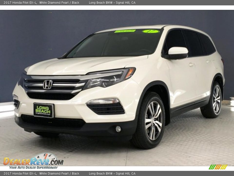 2017 Honda Pilot EX-L White Diamond Pearl / Black Photo #12
