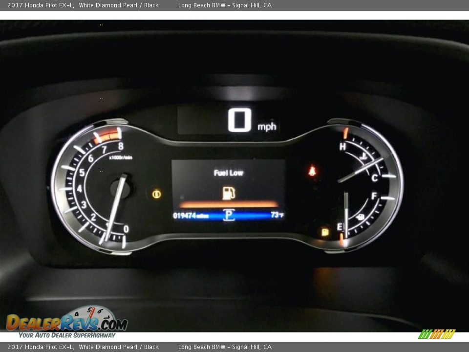 2017 Honda Pilot EX-L White Diamond Pearl / Black Photo #16