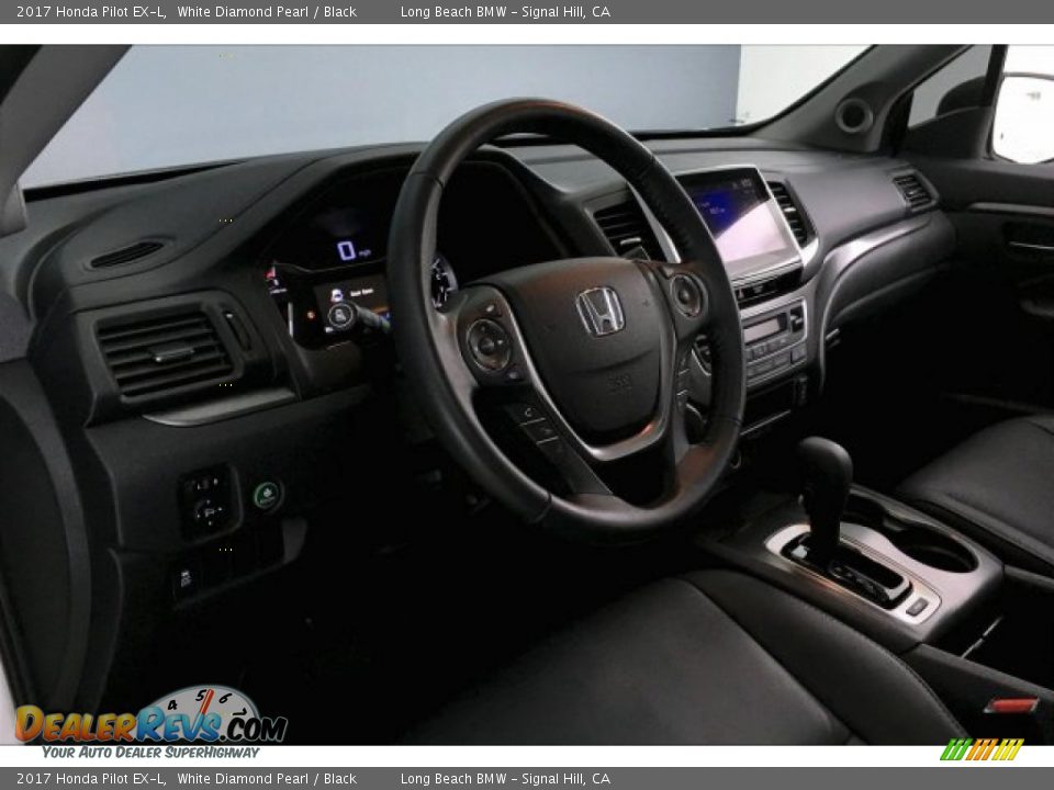 2017 Honda Pilot EX-L White Diamond Pearl / Black Photo #17