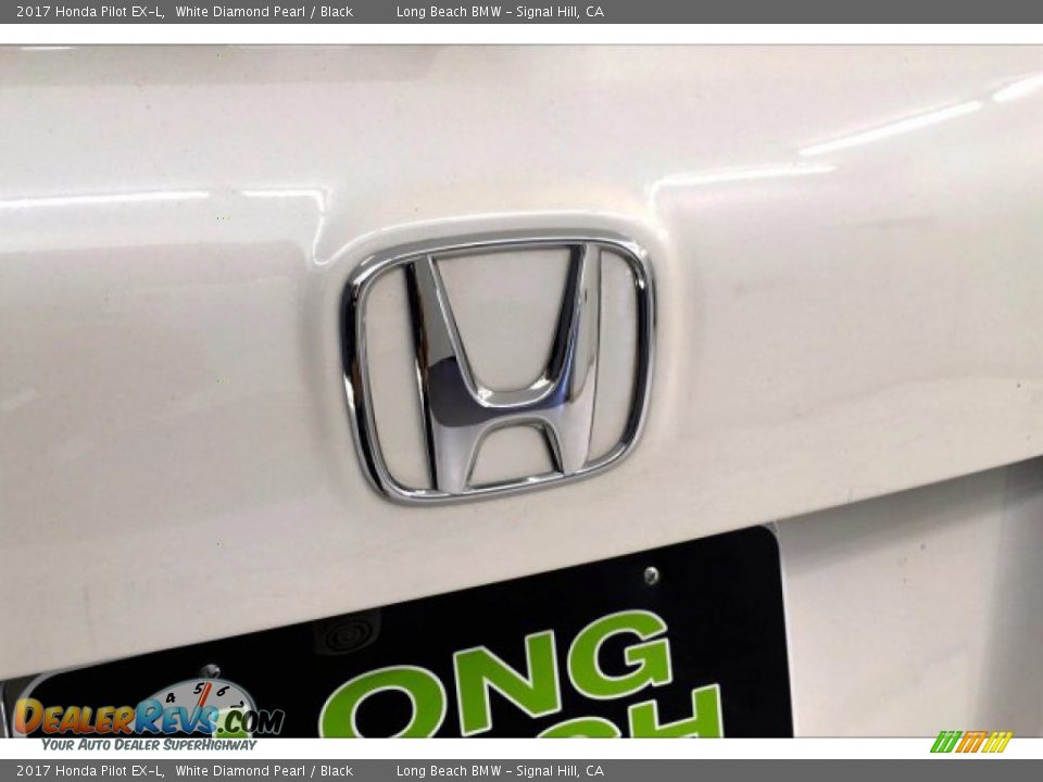 2017 Honda Pilot EX-L White Diamond Pearl / Black Photo #23