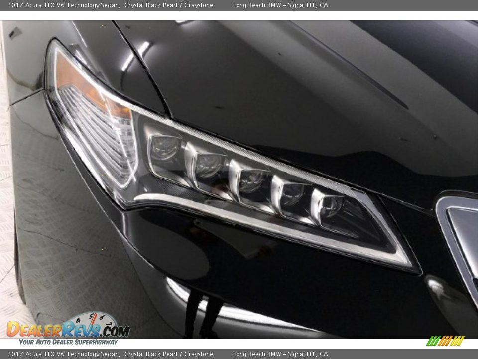 2017 Acura TLX V6 Technology Sedan Crystal Black Pearl / Graystone Photo #28