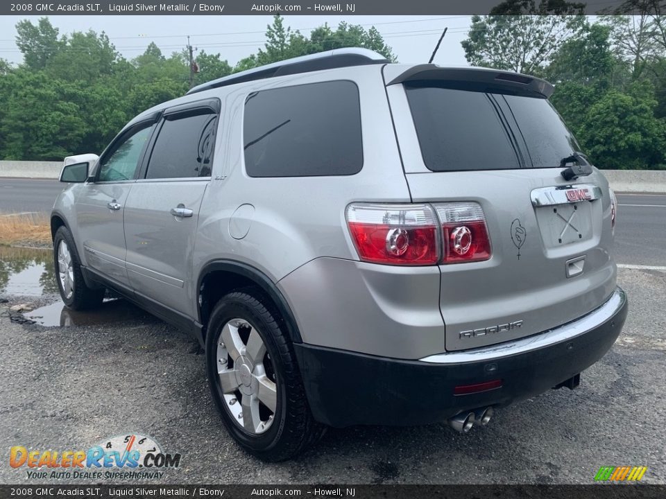 2008 GMC Acadia SLT Liquid Silver Metallic / Ebony Photo #5