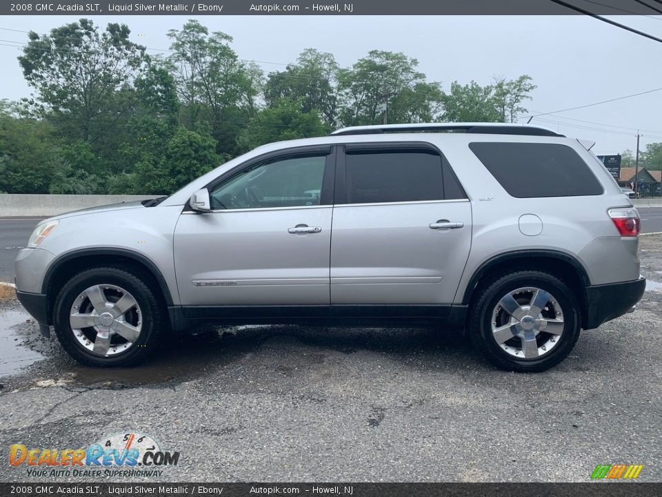 2008 GMC Acadia SLT Liquid Silver Metallic / Ebony Photo #6