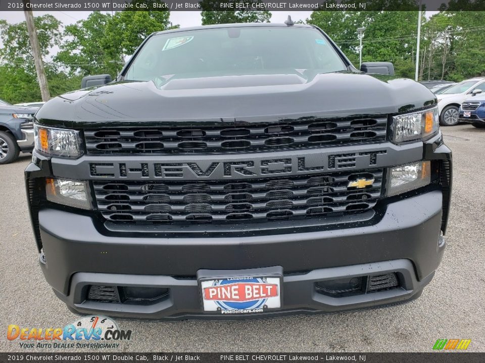 2019 Chevrolet Silverado 1500 WT Double Cab Black / Jet Black Photo #2