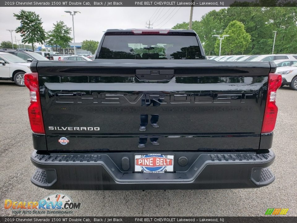 2019 Chevrolet Silverado 1500 WT Double Cab Black / Jet Black Photo #5