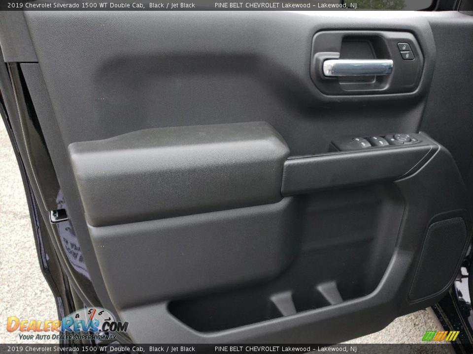2019 Chevrolet Silverado 1500 WT Double Cab Black / Jet Black Photo #8