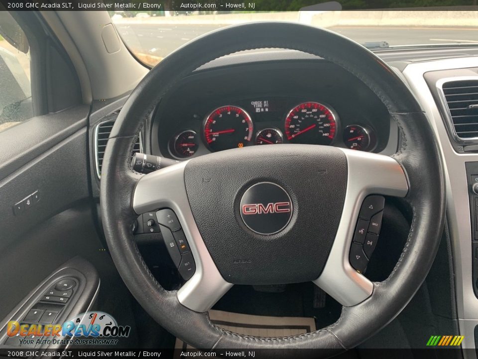 2008 GMC Acadia SLT Liquid Silver Metallic / Ebony Photo #18