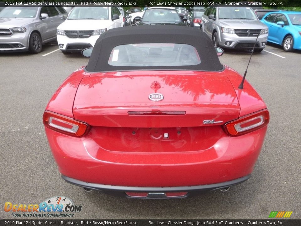 2019 Fiat 124 Spider Classica Roadster Red / Rosso/Nero (Red/Black) Photo #4