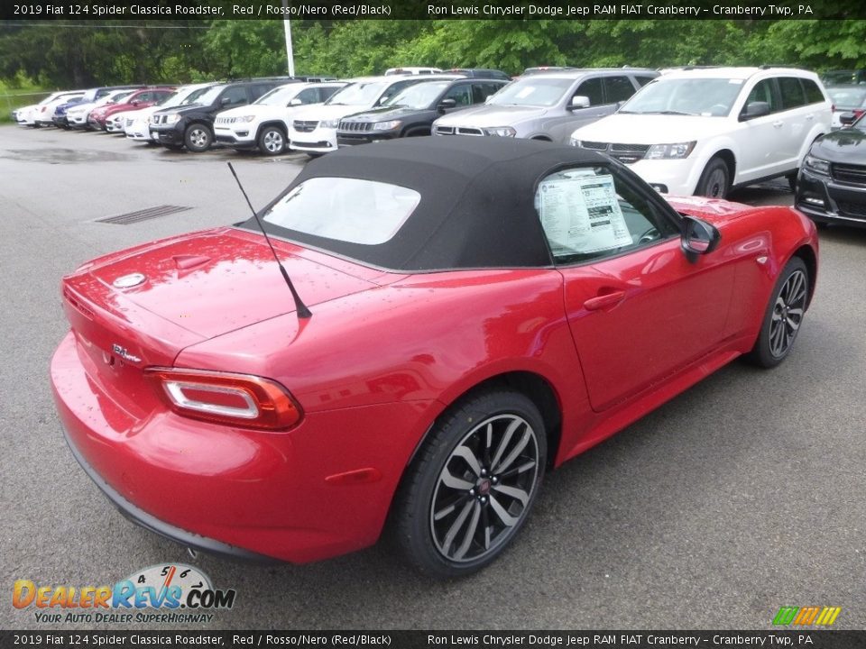 2019 Fiat 124 Spider Classica Roadster Red / Rosso/Nero (Red/Black) Photo #5