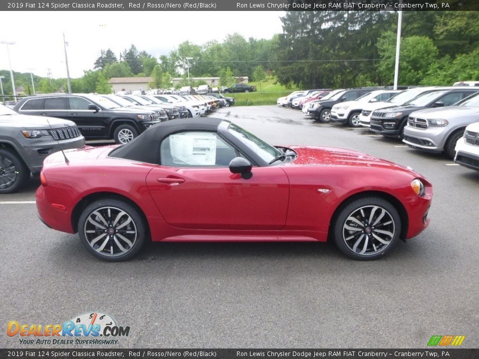 2019 Fiat 124 Spider Classica Roadster Red / Rosso/Nero (Red/Black) Photo #6