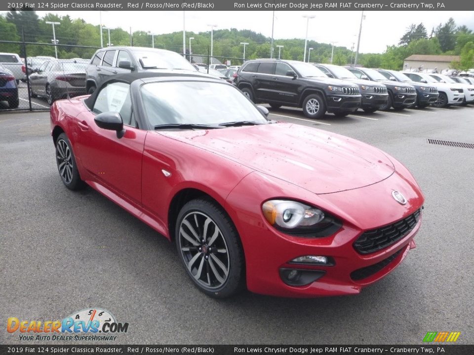 2019 Fiat 124 Spider Classica Roadster Red / Rosso/Nero (Red/Black) Photo #7