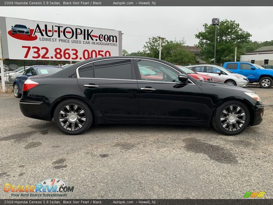 2009 Hyundai Genesis 3.8 Sedan Black Noir Pearl / Black Photo #2